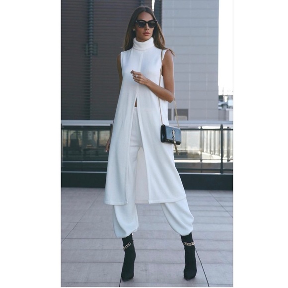 Zara cream knit pants - Picture 2 of 12